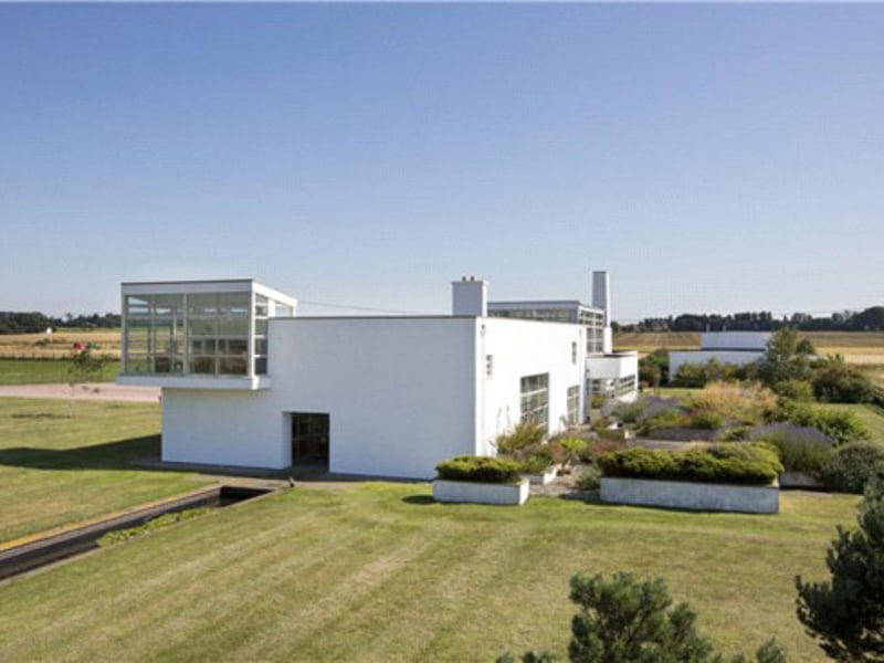 Merritt and William's house is pretty swish - the real property is called Lysander House and is a former radar station in East Lothian which has been transformed into a family home.