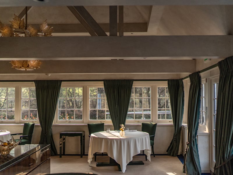 Mark Donald’s Two Michelin Star distillery restaurant is at number 22.