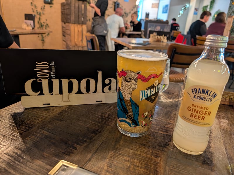 On the menu is craft beer and artisan tipples.