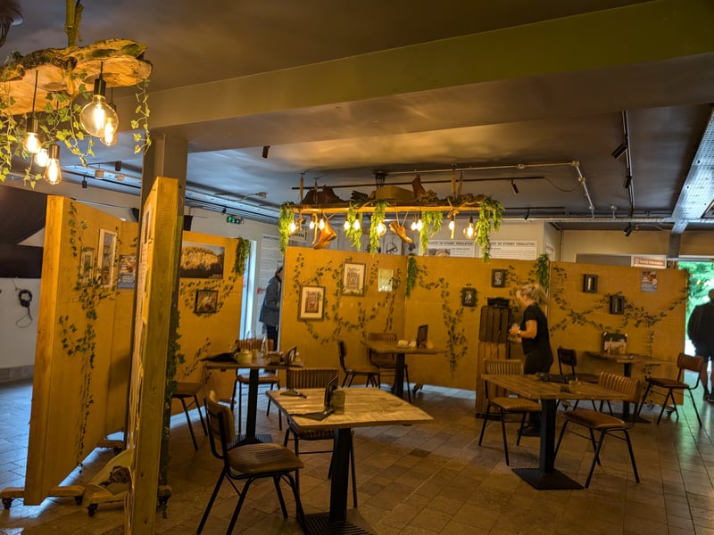 The Visitor Centre is a lovingly curated information and historical hub, a place where diners can enjoy food and learn more about Stoney Middleton. 