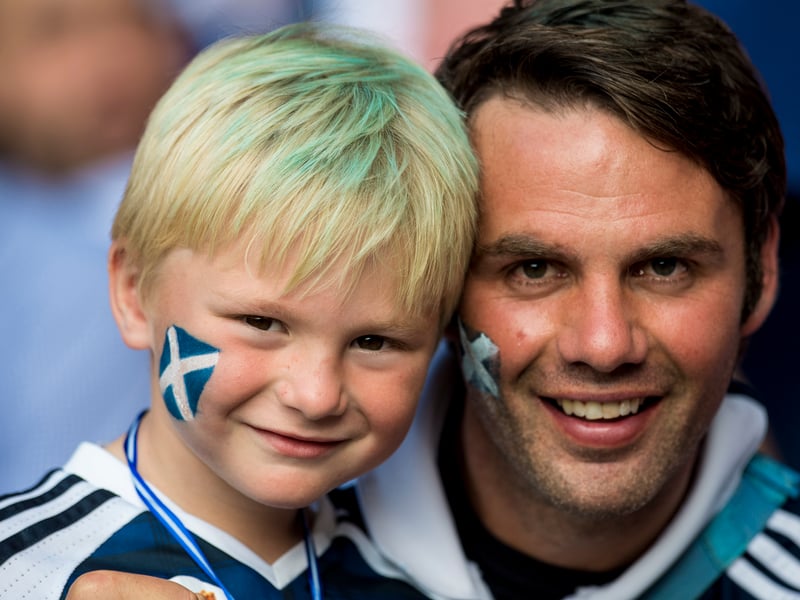 This young Scotland fan witnessed a cracker of a game - and is sure to be hooked all these years later!