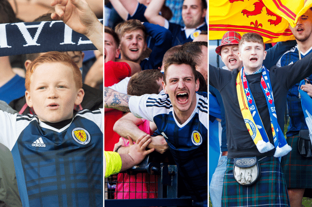 Here are 21 of the best retro photos of Scotland fans during the famous 2-2 draw with England at Hampden in 2017. Cr: SNS Group.