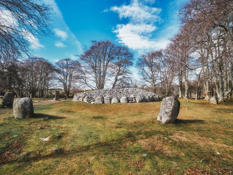 Only a 20-minute drive from Inverness, Clava Cairns is one of Scotland’s most hauntingly beautiful prehistoric sites. This well-preserved Bronze Age cemetery complex features ring cairns, passage graves and standing stones, nestled in a quiet woodland setting. Built over 4,000 years ago, it’s thought the site may have been aligned with the midwinter sunset, but its spiritual atmosphere makes it a special place to visit at any seasonal turning point, including the Summer Solstice. Steeped in myth and mystery, Clava Cairns has inspired everything from archaeological theories to fictional tales; it’s even said to have influenced the Craigh na Dun stones in the Outlander series. Visiting at Solstice offers a chance to reflect, recharge, and experience a powerful sense of continuity between past and present. Just a short distance away you can also find the Culloden Battlefield Visitor Centre, offering powerful insight into one of Scotland’s defining historic moments and providing an added layer of context for those exploring the area’s deep cultural roots.