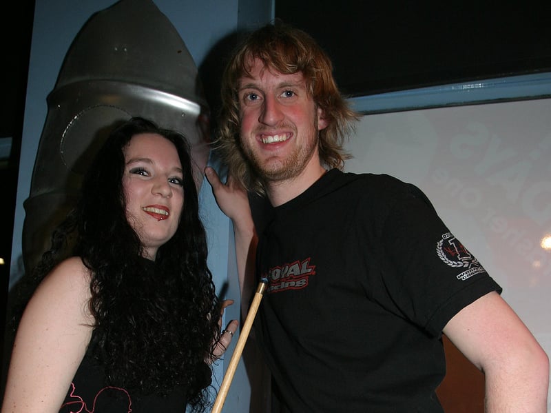 Ruth Allan and Dan Wilkinson at the Cavendish, West Street, Sheffield, in 2004