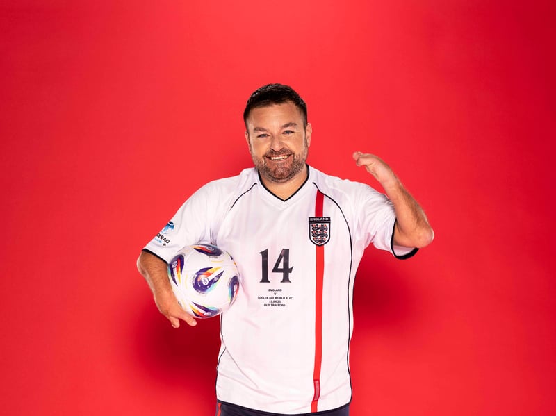 Comedian Alex Brooker is back to play for England in Soccer Aid once again. He is best known for appearing on shows like The Last Leg