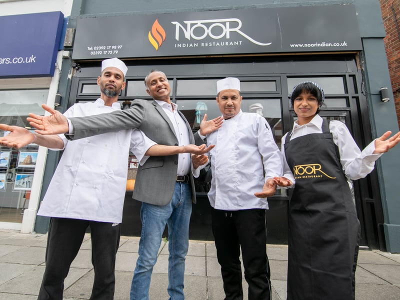 Look inside North End's Noor Indian Restaurant which opened its doors earlier this year. 

Pictured: Staff, Nasir Uddin, owner Michael Noor, Abdul Ahad and Uri Quadros

Picture: Habibur Rahman