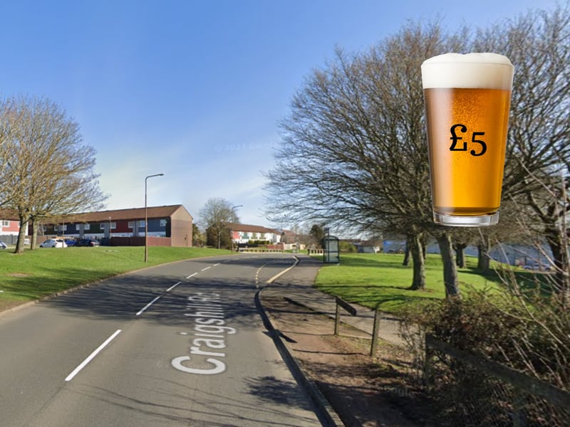 Of of the more surprising places to make our list of Scotland's most expensive pints is Livingston, in West Lothian, with an average price of £5.