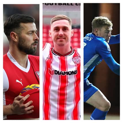 From left to right: Joe Rafferty, Gavin Whyte and Jack Sparkes has been through varying fortunes since leaving Pompey.