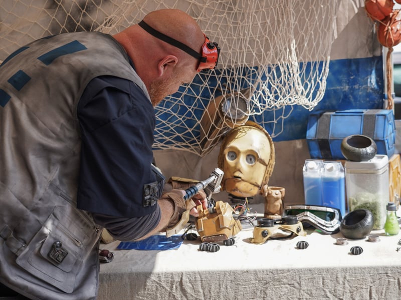 Port Solent Comic Con welcomed all things sci-fi with a day full of workshops, character appearances and  cosplay.

Pictured: Scott Jacobs with a droid 

Picture: Alec Chapman
