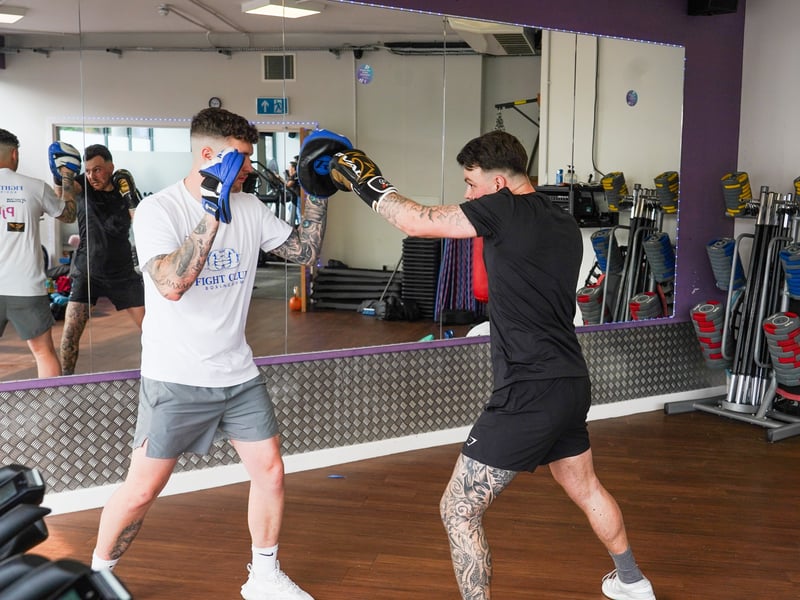 The team at Anytime Fitness, Cosham, has hosted a 24 hour workout fundraising event to show support for the family of  Beth Martin. 

Pictured: Declan Gough (left) and Josh (right) 

Picture: Alec Chapman