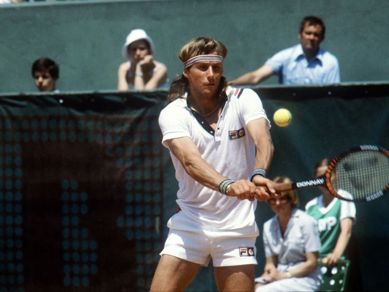Swedish player Bjorn Borg became the first man in the open era to win 11 Grand Slam titles - a feat he achieved with six French Opens and five consecutive Wimbledons between 1974 and 1981. He came into the game just as prize money was increasing, meaning he wss the first player to win over $1 million in a single season. He's estimated to be worth around $80 million.