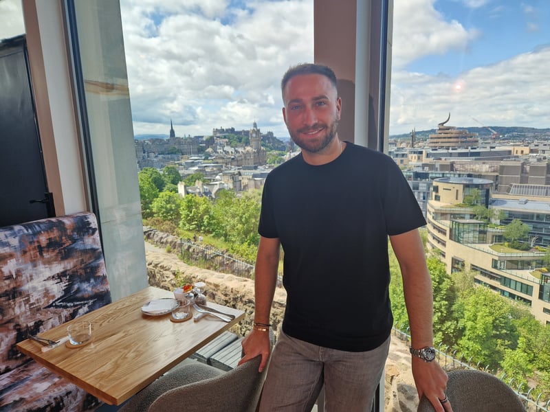 Cafe Calton owner Stefano Pieraccini can't wait to open this exciting new Edinburgh food offering on the top of Calton Hill.