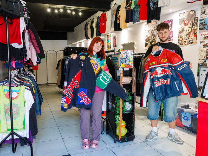 Anna-Rose and Dylan were inspired to open their own store after shopping in vintage stores in London and Brighton.