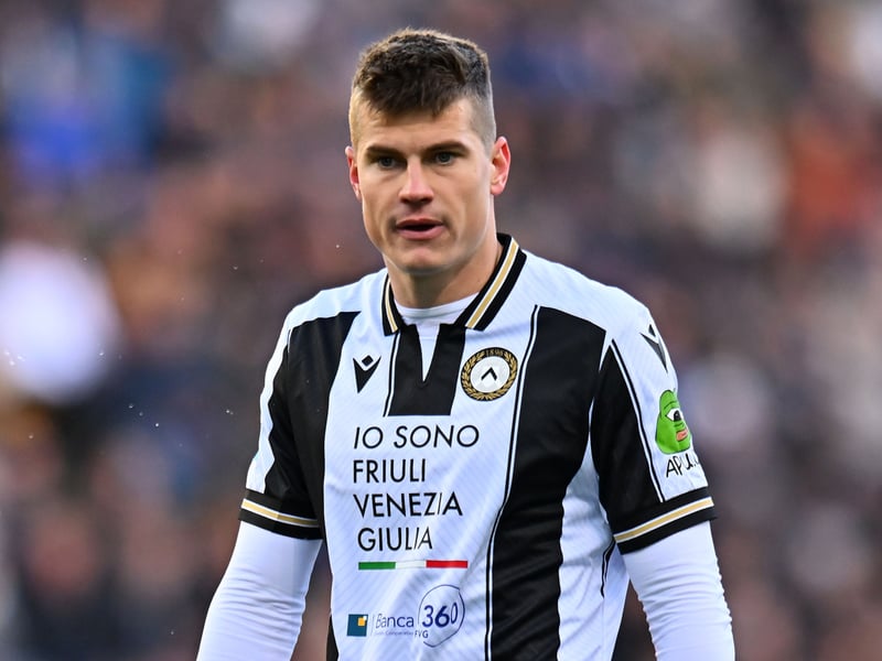 Another whose physical presence and aggressiveness could go a long way to stifling Everton's No.9, whoever it may be. In Leeds for a medical as a switch from Udinese edges closer, and will no doubt see the best of Elland Road on that Monday night.