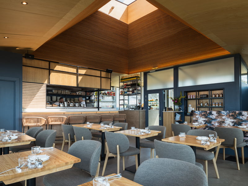 A look inside the restaurant and bar area of Cafe Calton.