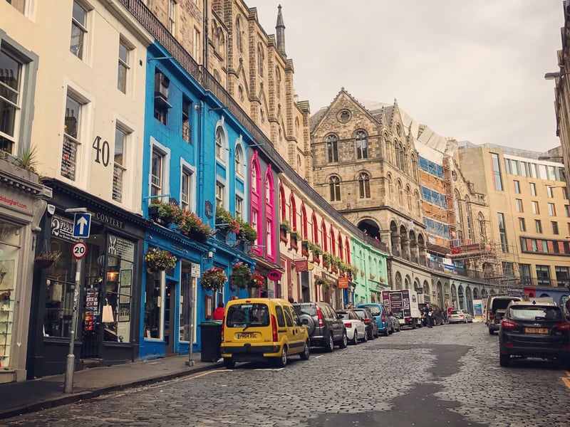 Any scenes in The Buccaneers which claim to be 1870s London are actually 2020s Edinburgh - with a little CGI magic.