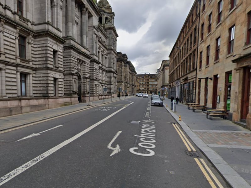 "Opened 1787, named for Andrew Cochrane, who was Provost in 1760. It had previously been known as Cotton Street, from the fact that it was almost entirely taken up with the offices of cotton brokers, spinners, and yarn agents. The Bird Market was held on the north side of this street previous to its removal to a lane on the north side of Bell Street, City."