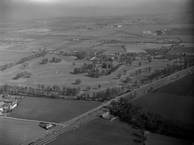 An aerial view of the Royal Highland Show's Ingliston site - before the first event was held.