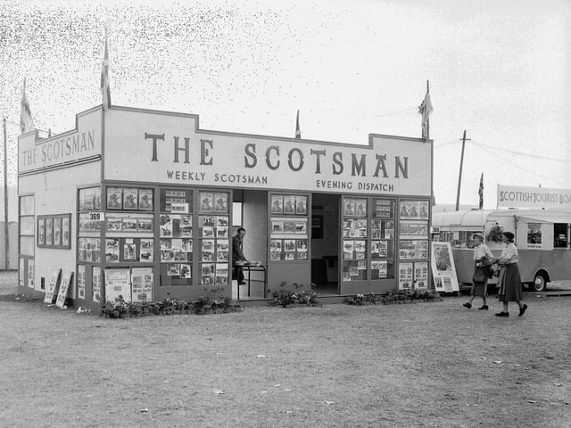The stand  for The Scotsman, Weekly Scotsman and Evening Dispatch at the Royal Highland Show.