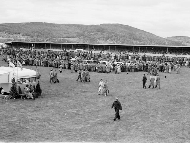 General view of the stands and ground at the Royal Highland Show's Inverness site - before it found its permanent home at Ingliston.