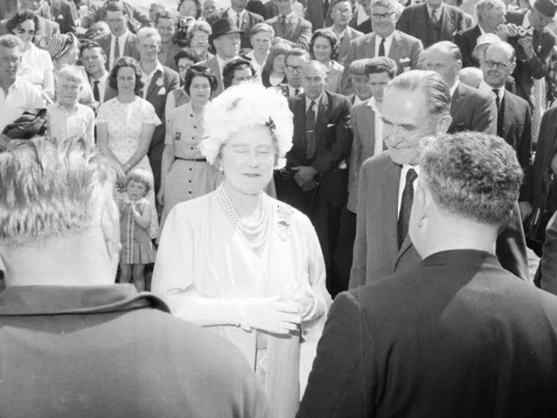 The Queen Mother brought the sunshine to the Royal Highland Show, held at Ingliston, in June 1964