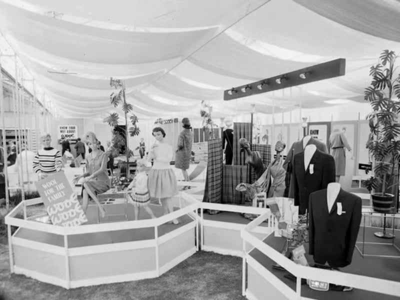 A display of tweed clothing at the 1960 Royal Highland Show. 