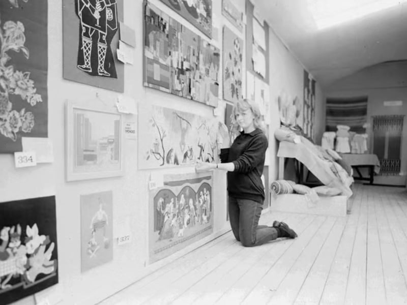 The handicraft stall at the 1960 Royal Highland Show. 