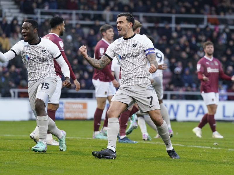 Christian Saydee and Marlon Pack celebrate at Northampton.