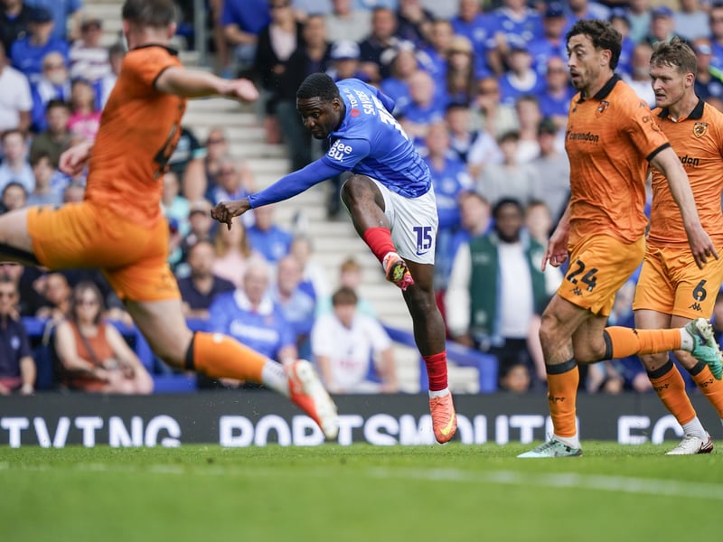 Thwack! A thumping hit and his final Pompey goal on the last day against Hull City