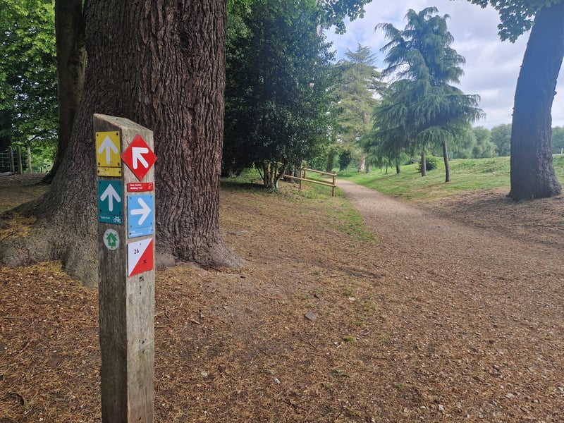 There are a number of trails to follow at Staunton Country Park