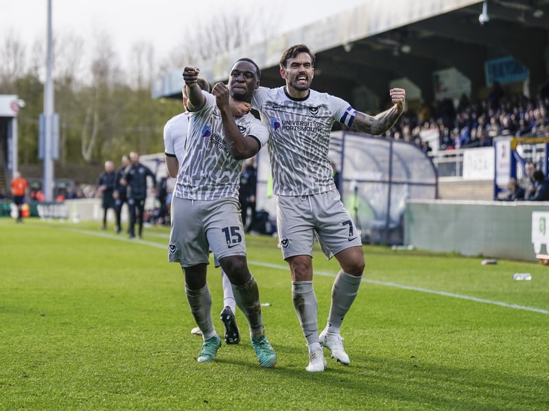 A goal in the win at Wycombe on the March to the League One title in March of last year.