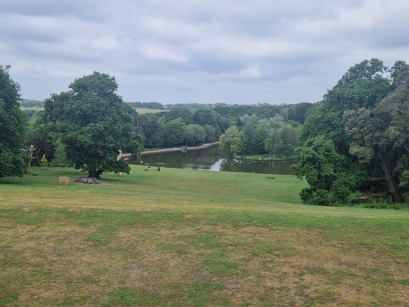 Stunning views down to the lake
