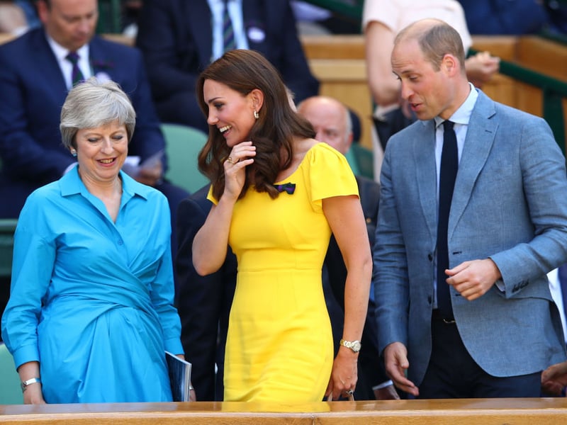 This yellow dress worn by the then Duchess of Cambridge is by Dolce & Gabbana