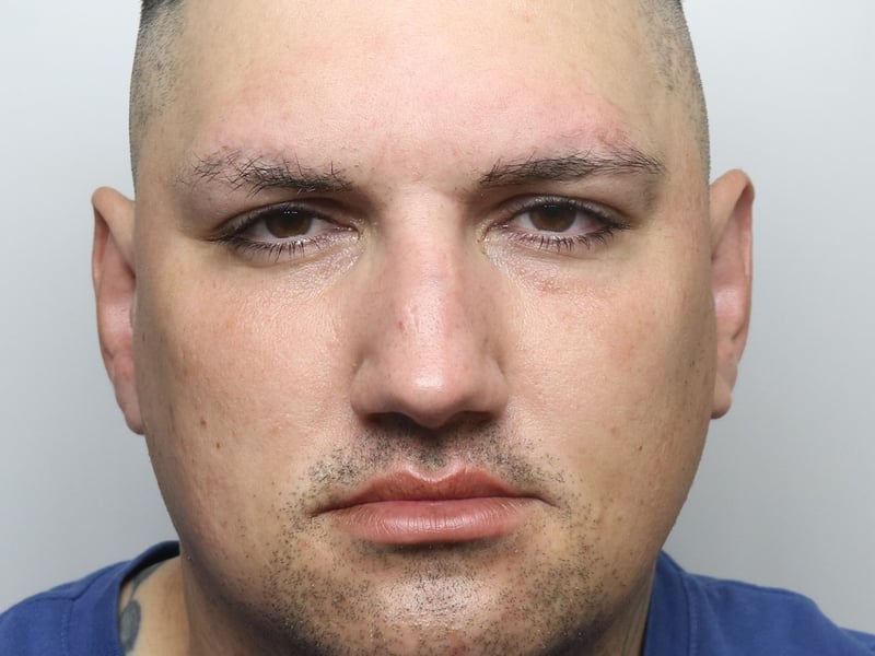 Jonathan Weekes, 35, of Ashton Road, Harehills, was jailed for 11 years after admitting robbery, attempted robbery, making threats to kill and possession of a bladed article. The already convicted baby killer went on to rob a man at knife and gunpoint after attacking him in his own flat.