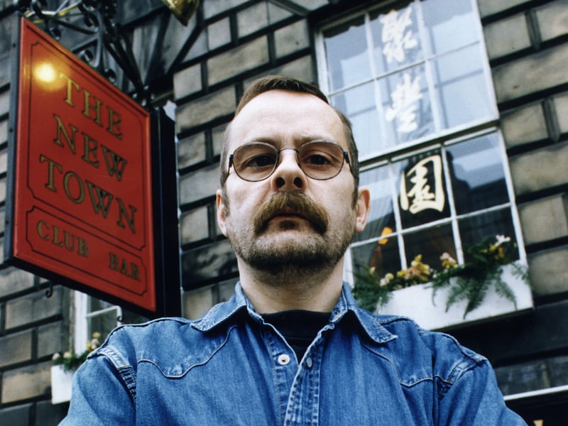 The New Town landlord Raymond Nelson outside his bar in 1997