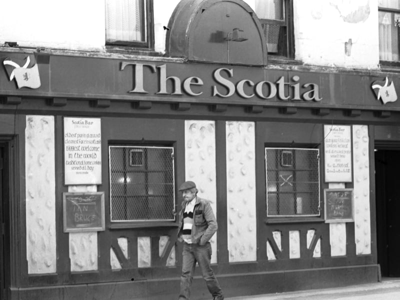 The Scotia bar in Glasgow, pictured in May 1990