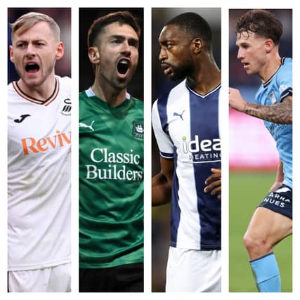 From left to right: Harry Darling, Ryan Hardie, Semi Ajayi and Adrian Segecic have all recently been on the move in the transfer window.