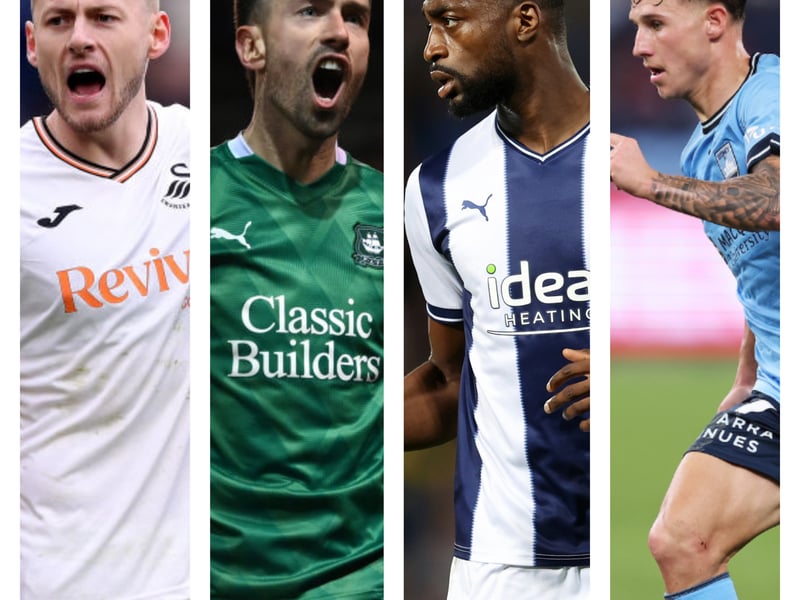 From left to right: Harry Darling, Ryan Hardie, Semi Ajayi and Adrian Segecic have all recently been on the move in the transfer window.
