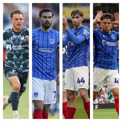 From left: Adrian Segecic, Marlon Pack, Hayden Matthews, Callum Lang.