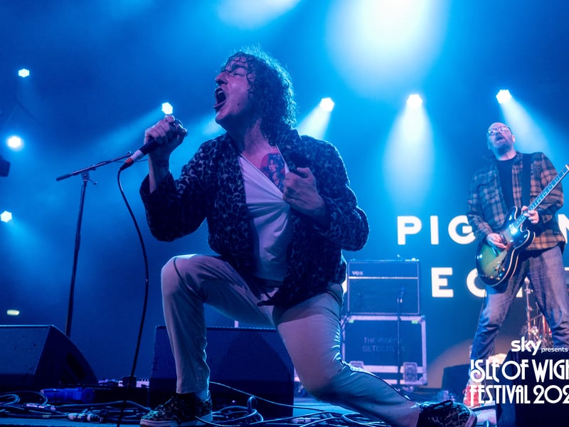 Thousands of people flocked to the Isle of Wight Festival on Thursday to celebrate the start of the four day event.
Pictured: The Pigeon Detectives performing at the Isle of Wight Festival
Picture: Sarah Louise Bennett