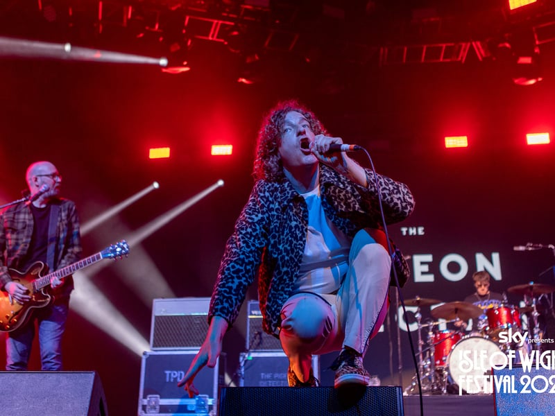 Thousands of people flocked to the Isle of Wight Festival on Thursday to celebrate the start of the four day event. 

Pictured: The Pigeon Detectives performing at the Isle of Wight Festival 

Picture: Day Rutherford