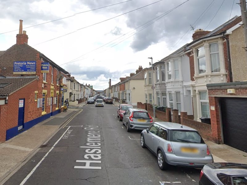 Haslemere Road, Southsea, has seen a 7 per cent decrease in property prices with the median house price being £265,000 in 2024 compared to £285,000  in 2023. 