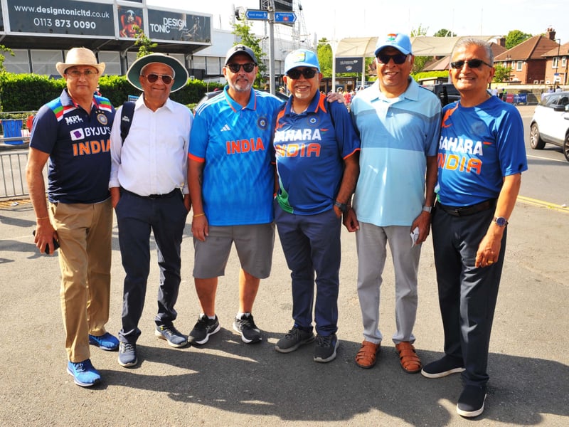 India had plenty of support at the first Test in Headingley.