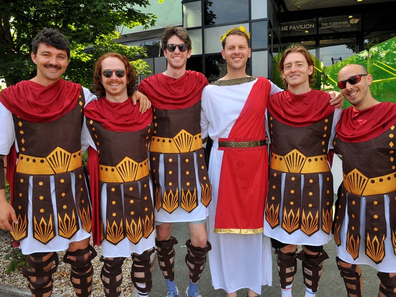 Gladiators  at the first Test in Headingley.