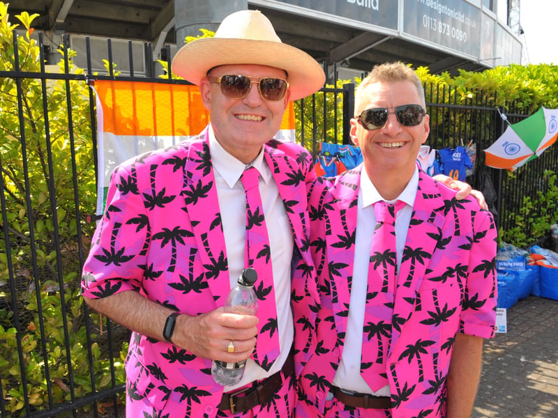 Ant Holland and John Sweeney suited.