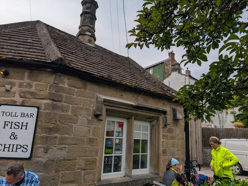 Seating outside the Toll Bar means diners can wait outside the chippy once they have ordered. The inside is fairly compact so this is a thoughtful addition from the owners.