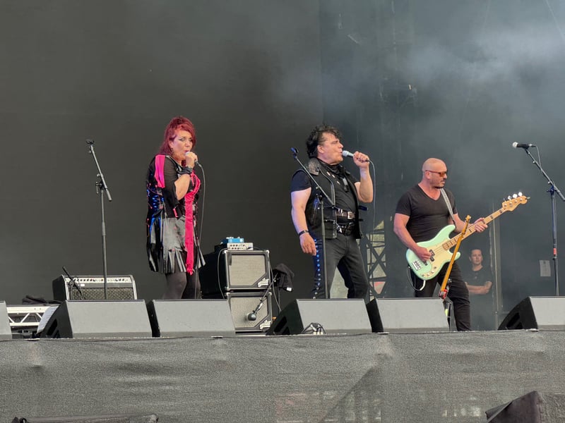 Local punk legends The Rezillos kicked off proceedings.