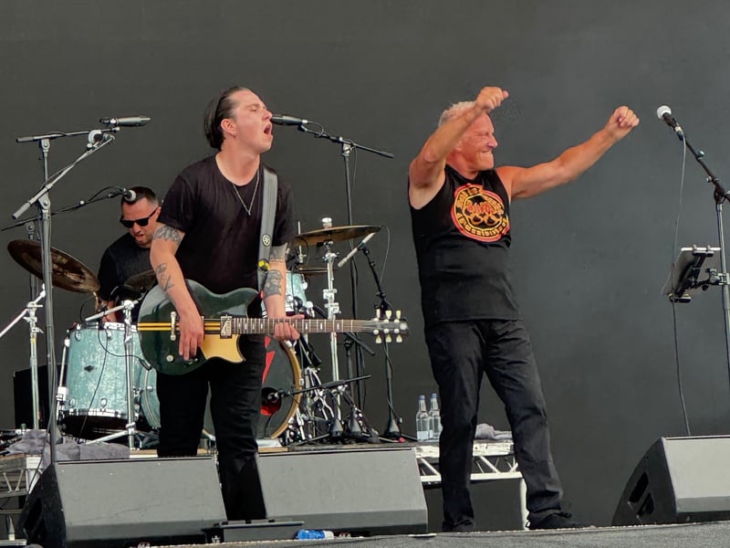 Richard Jobson danced throughout the band's set, despite proclaiming himself knackered after two songs.