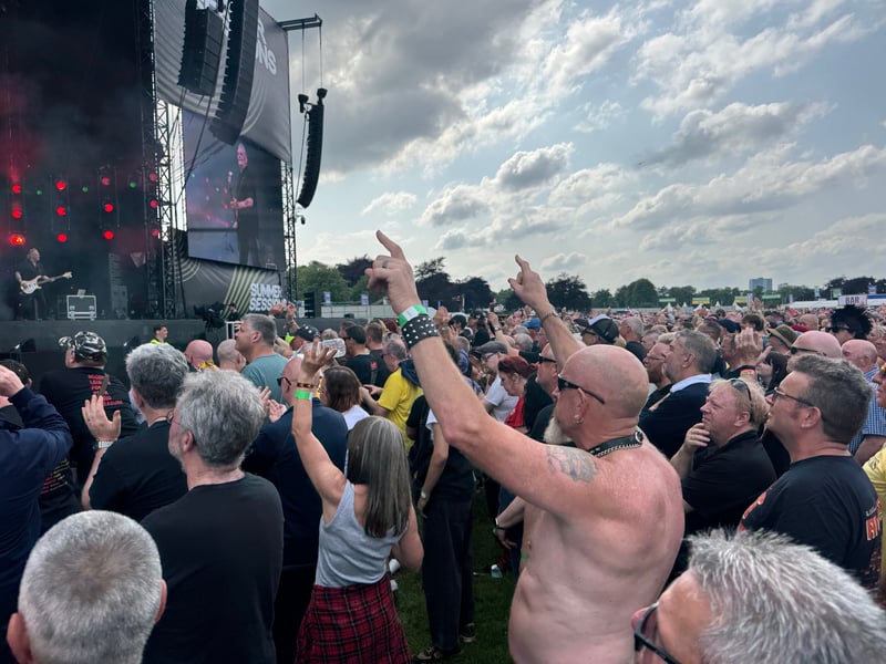 There were huge cheers for the likes of Into The Valley and The Saints Are Coming.
