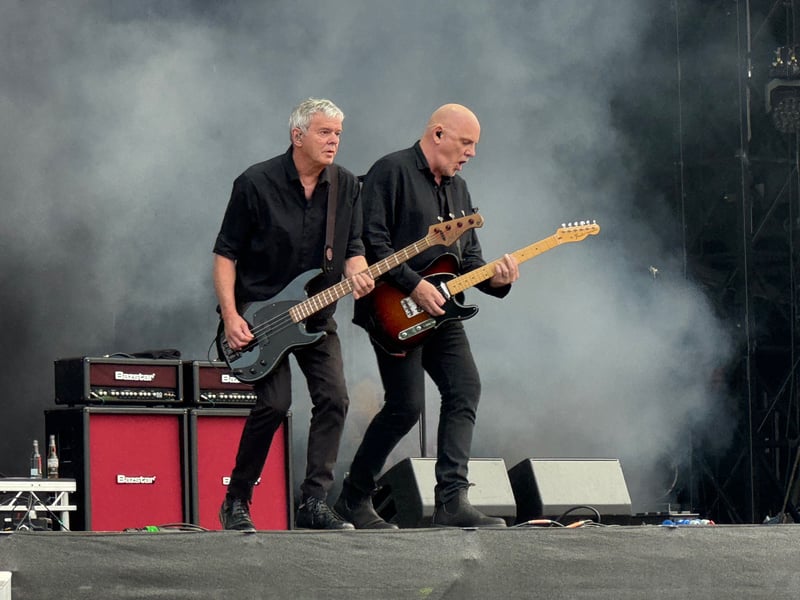 The Stranglers were up next and, judging by the number of band tshirts on show, were a big draw.